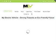 Tablet Screenshot of myelectricvehicle.org